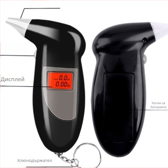 Алкохолен тестер за дъх за домашна употреба – портативен, висока прецизност, персонализиране на марката, ABS пластмаса