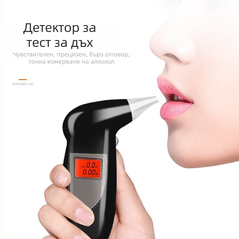 Алкохолен тестер за дъх за домашна употреба – портативен, висока прецизност, персонализиране на марката, ABS пластмаса