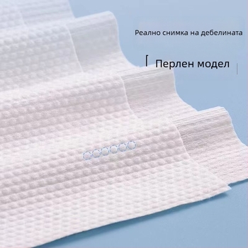 Еднократна кърпа за баня, индивидуално опакована, от чист памук, плат с проста оплетка
