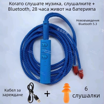 Nianjue audiovisual Жични ушни слушалки, 6 мм драйвер, 3,5 мм жак, вграден микрофон