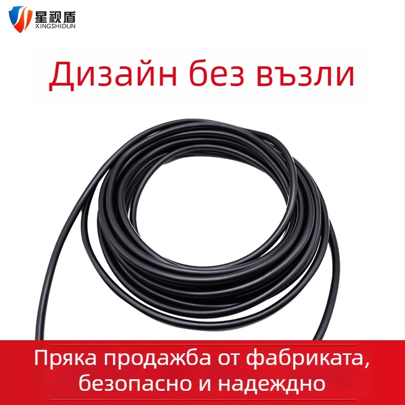 DC захранващ удължителен кабел от чисто мед за 5V–12V Fluorite камера, 3-пинов щепсел, силиконово PVC обвивка