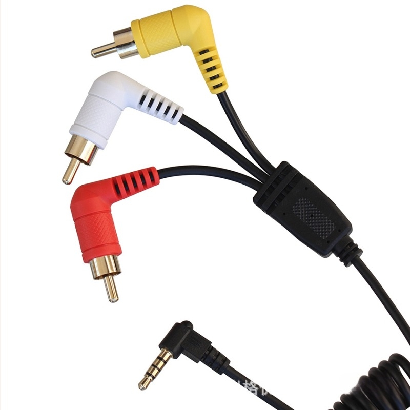 Sony DCR-VX2000E AV към PC RCA ъглов адаптер кабел, модел Yr-rca-an11, 80 g, AV аудио/видео кабел, адаптер кабел, меден проводник без покритие, PVC изолация