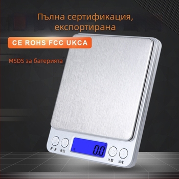 CHANGXIE CX-I2000 електронна кухненска везна, диапазон 0,05–500 g, захранване 2×AAA, за кухненска употреба