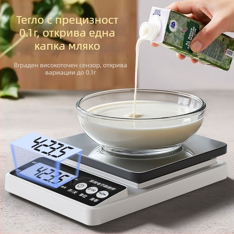 Дигитална кухненска везна Jx999, 0-10 кг, водоустойчива, електронно измерване, за храна, печене, кафе и плодове