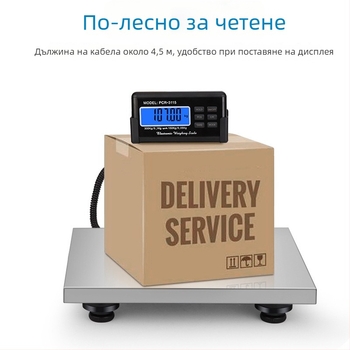 Неръждаема стомана пощенска цифрова везна, настолен тип, 300 kg капацитет, модел 3115, електронна, захранване: батерии или адаптер