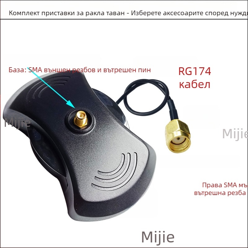 SMA база за удължение на антена кабел със SMA мъжки и женски конектори, RG174 RF коаксиален кабел, 50 Ω, персонализирана дължина