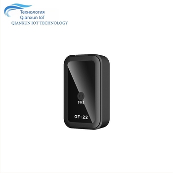 GF22 GPS локатор за автомобили и мотори — Beidou GPS, точност 3 м; много аларми: вибрация, загуба на захранване, SOS, геозона, превишена скорост; вградена антена; време на работа 96 ч; водоустойчив