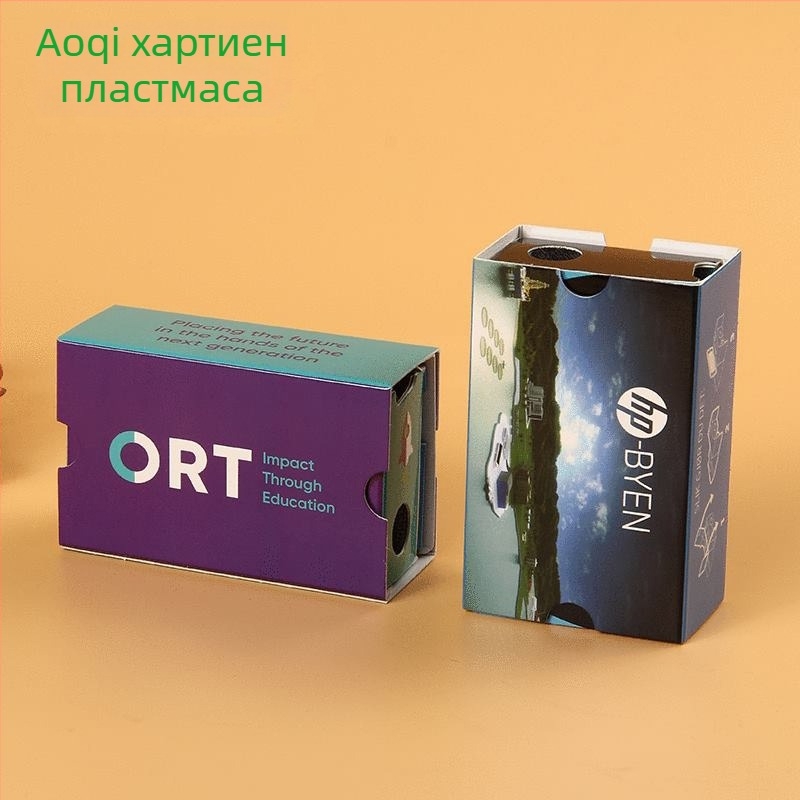 3D картонени VR очила, 6,6-инчов дисплей, NTSC вход, носими VR очила