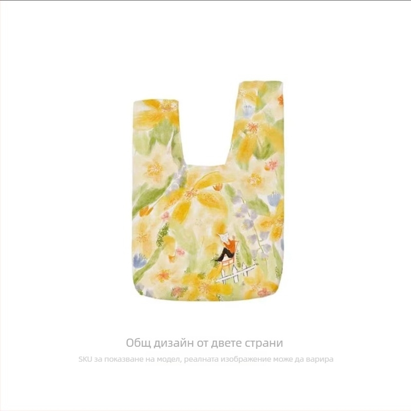 Женска чанта с кръгла форма, Oxford плат, pleated дизайн, подплата памук, открит външен джоб