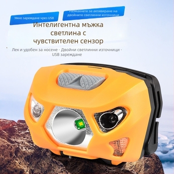 Челна LED лампа с USB зареждане, за риболов и къмпинг, 1200 mAh, LED източник, обхват 100–200 м