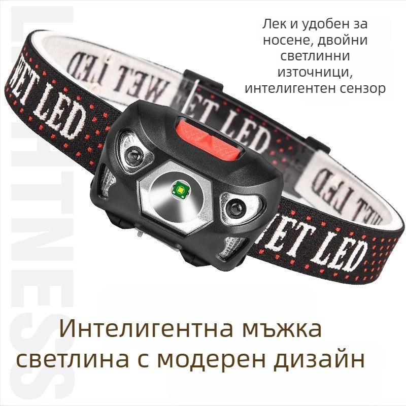 Челна LED лампа с USB зареждане, за риболов и къмпинг, 1200 mAh, LED източник, обхват 100–200 м