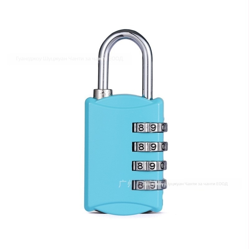 Четирицифрена ключалка с цинкова сплав за шкафове във фитнес зала и домашна врата, модел S858, антикрадна