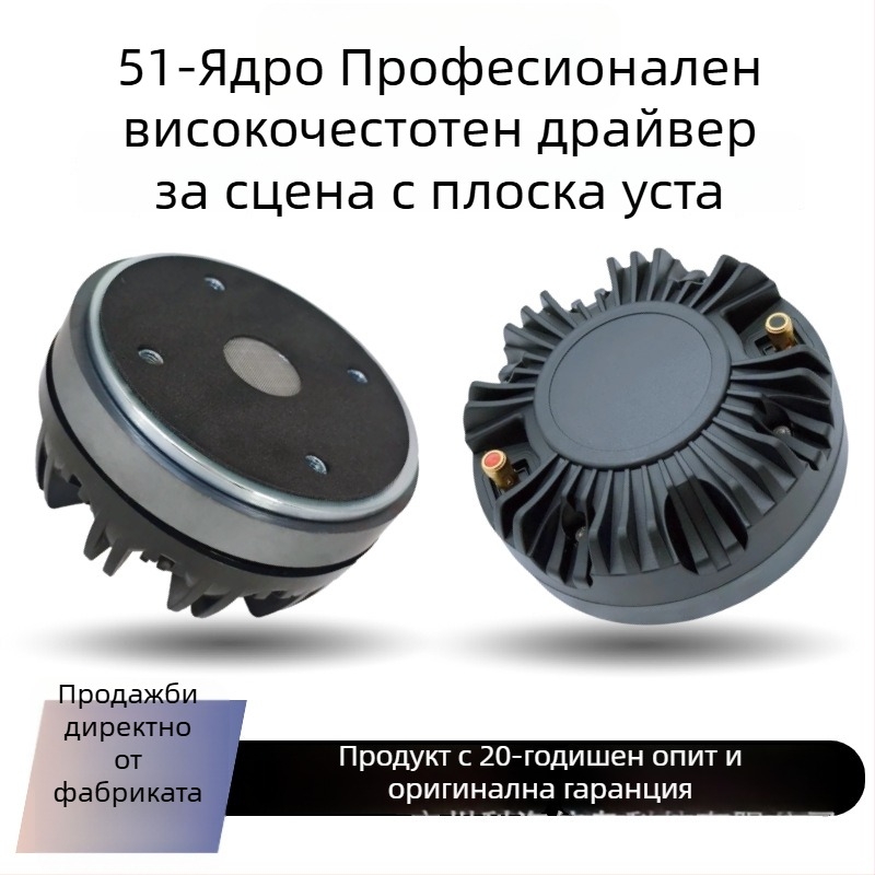 Драйвер за високочестотен говорител с плосък рог, Aooboe, диафрагма от чист титаний, външен магнитен тип, приложение: говорители