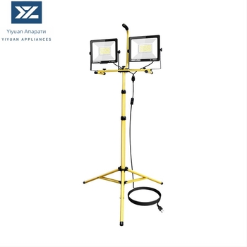 Преносима LED работна светлина с трипод, 100W, 220V, IP66, 120° светлинен ъгъл