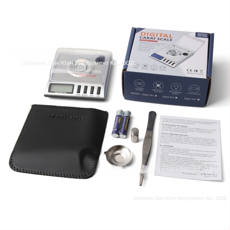 Дигитална везна за бижута с висококачествен цифров дисплей, прецизност 0,001 g, капацитет 20 g, модел Tsc01102, захранване с две батерии AAA