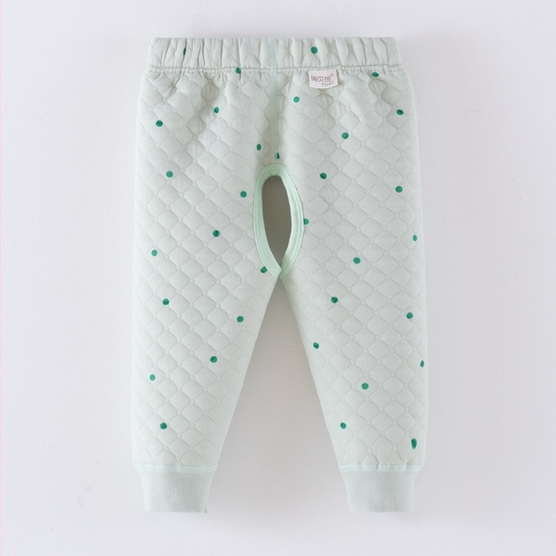 Open-Crotch бебешки топли панталони, 100% памук, клас А безопасност, унисекс, есенно-зимни