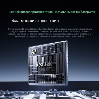 Три-режимна безжична гейминг мишка, Bluetooth, модел A7, 42000dpi