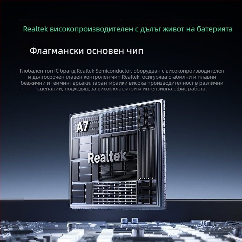 Три-режимна безжична гейминг мишка, Bluetooth, модел A7, 42000dpi