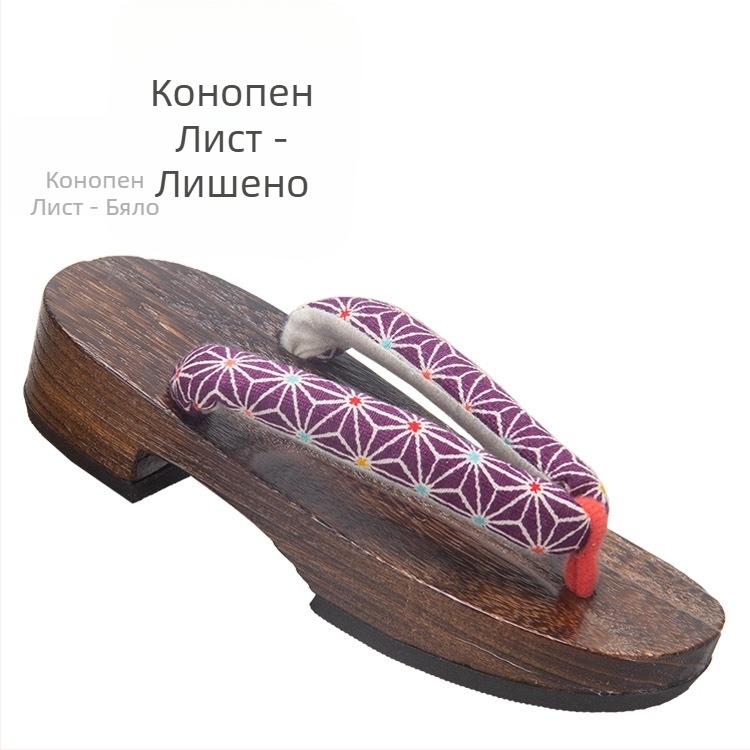 Детски дървени чехли с EVA подметка, памучна горна част, сладък стил, за деца 1–16 г, лято/пролет/есен