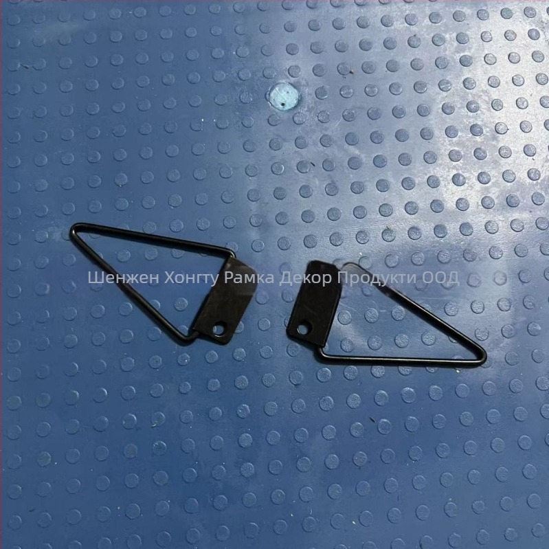 Железна електроплатирана закачалка за фоторамка с триъгълна задна част, модерен минималистичен стил, подходяща за дневна, спалня, кабинет и антре