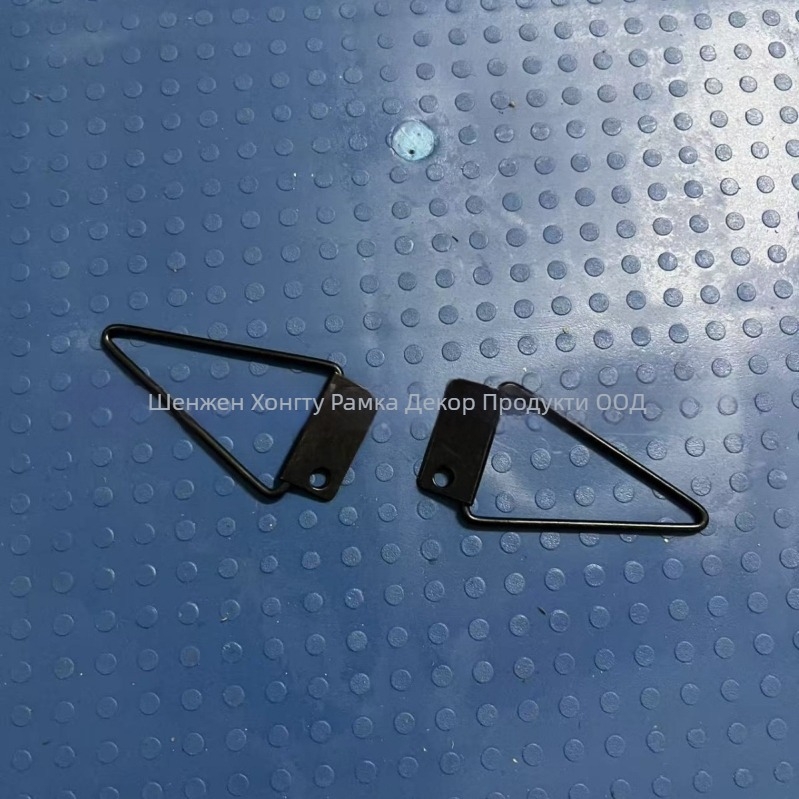Железна електроплатирана закачалка за фоторамка с триъгълна задна част, модерен минималистичен стил, подходяща за дневна, спалня, кабинет и антре