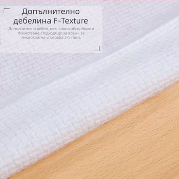 Удебелени еднократни лицеви кърпички за почистване, 100% памук, обикновено тъкане, възможност за персонализирана обработка