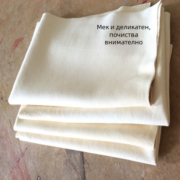 Кърпа за избърсване от овча кожа за автомобил – замшена, абсорбираща, гъста