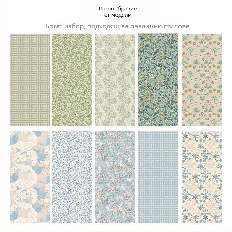 Стикери за обновяване на гардероб за стъклен шкаф, флорални мотиви, PVC материал, самозалепващи, водоустойчиви, за всекидневна