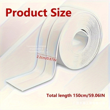 Лента за уплътняване на база на тоалетна – против мухъл, водоустойчива, самозалепваща PVC