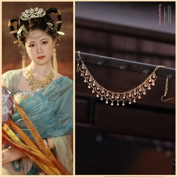 Щипка за коса с капковидна форма, от сплав, ретро стил, идеален подарък за церемония по откриването