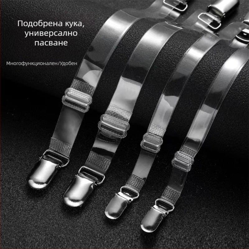 Силиконови клипчета за бандео бюстгард Yongwei, прозрачен стил, пускане през зимата 2025, модел: едноцветен
