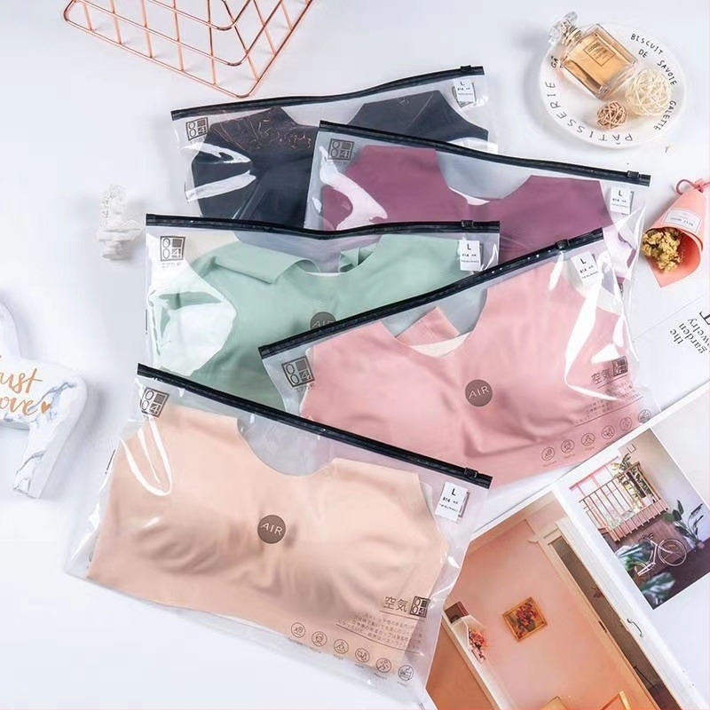 Безшевен сутиен без банели Ice Silk, дишащ въздушен слой, пълна чашка, жилетен стил, фиксирани двойни презрамки