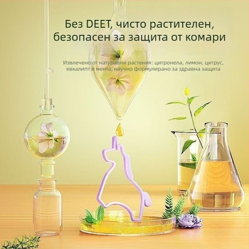 Сребърна гривна за деца – етнически стил, гривна с животински мотив против комари със етерични масла, аксесоар за ръка, пролет 2025