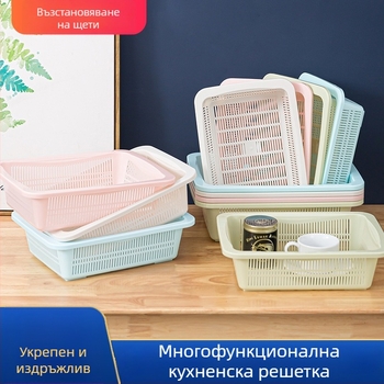 Кухненска пластмасова кошница за плодове и зеленчуци — прост модерен стил, кошница за кухня (Galley Basket), пусната през лято 2015 г.