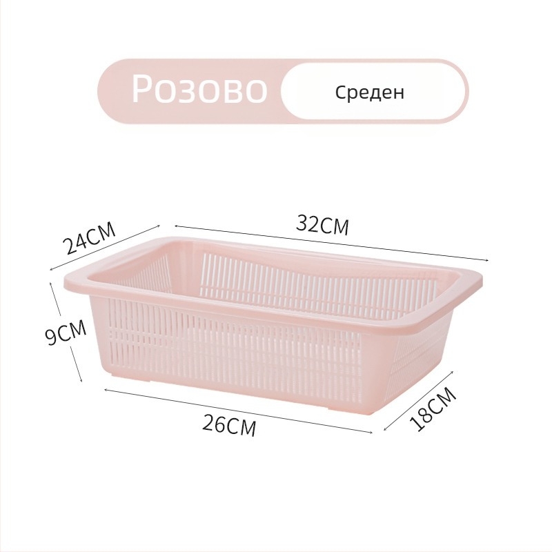 Кухненска пластмасова кошница за плодове и зеленчуци — прост модерен стил, кошница за кухня (Galley Basket), пусната през лято 2015 г.