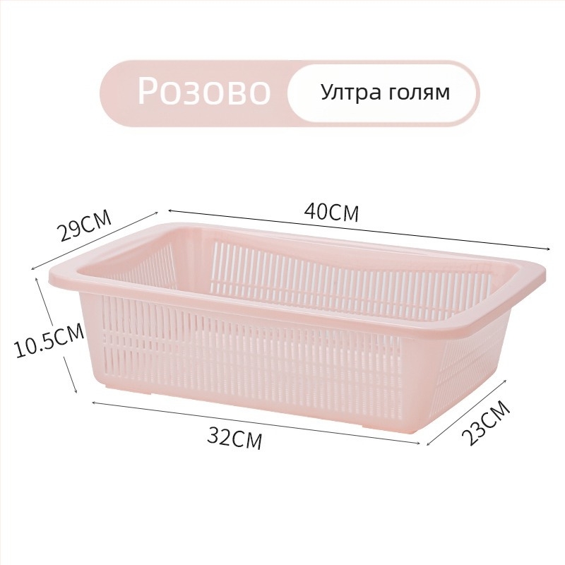 Кухненска пластмасова кошница за плодове и зеленчуци — прост модерен стил, кошница за кухня (Galley Basket), пусната през лято 2015 г.