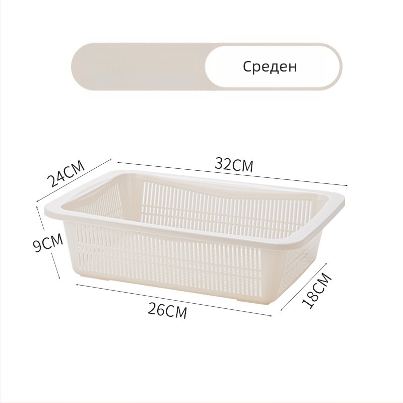 Кухненска пластмасова кошница за плодове и зеленчуци — прост модерен стил, кошница за кухня (Galley Basket), пусната през лято 2015 г.