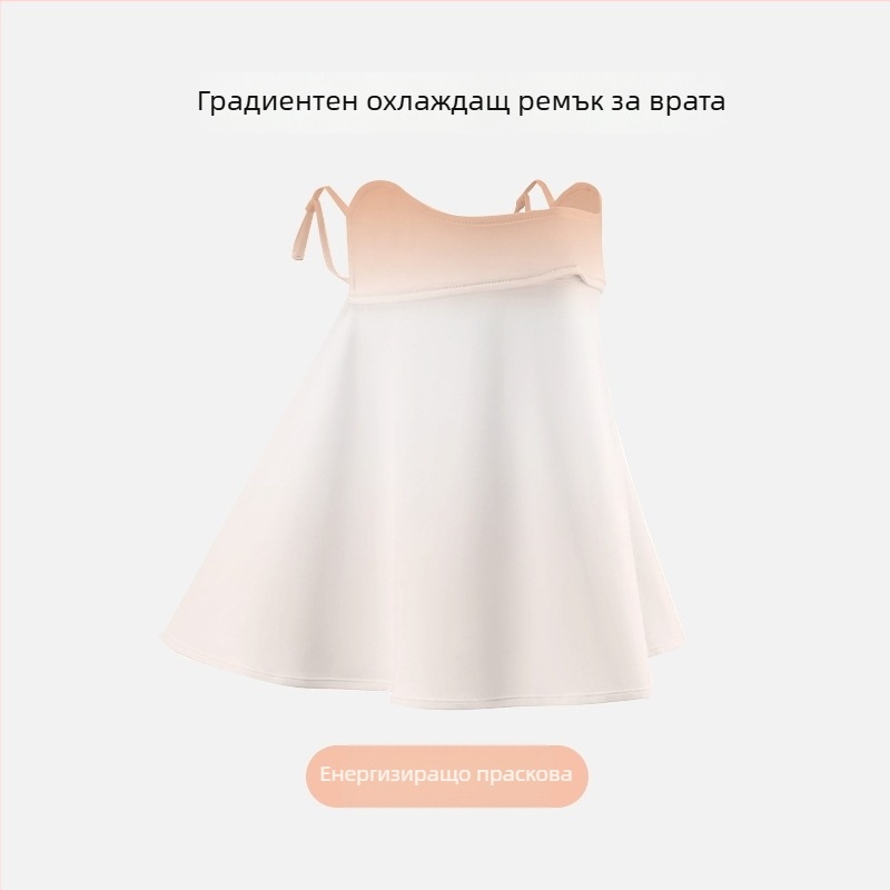 Лятна слънцезащитна маска за лице за жени с защита на шията и за шофиране, лека и практична; Сезон: лято 2024; Материя: Тенцел (Lyocell), съдържание 21–30%.
