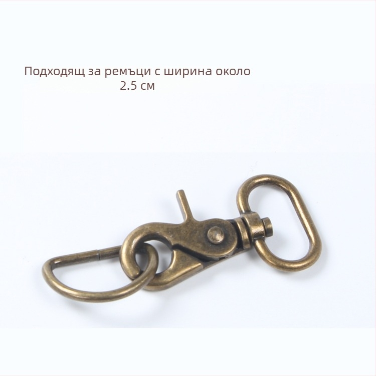 Метална лобстер кука с D-образна халка за чанти – DIY хардуер за чанти, код на продукта Hywxkkkswwtewk