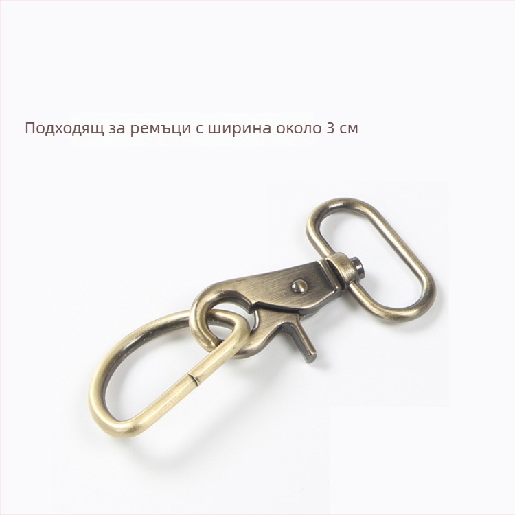 Метална лобстер кука с D-образна халка за чанти – DIY хардуер за чанти, код на продукта Hywxkkkswwtewk
