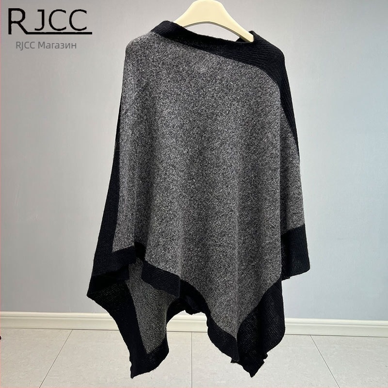 Кашмирено манто – мрежест модел, обработка с tie-dye, съдържание на кашмир над 96%, запазва топлината