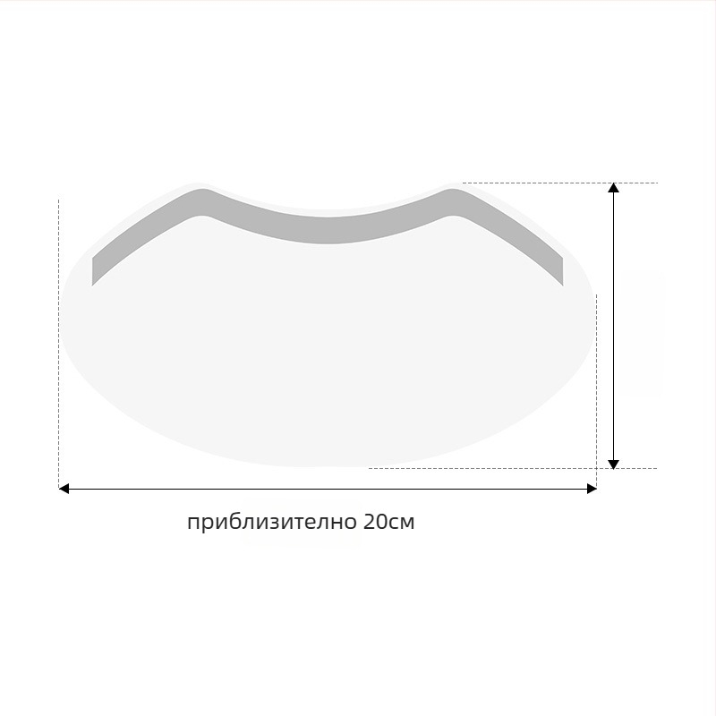 Еднократна прозрачна лицева защита за боядисване и подстригване на коса, PVC; универсална употреба; покрива лицето и очите; средна дебелина