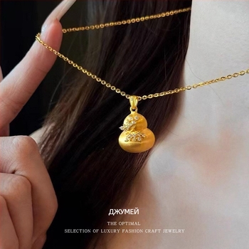 Колие от месинг с електроплатирано покритие, етно стил, литературно ретро