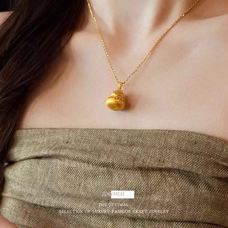 Колие от месинг с електроплатирано покритие, етно стил, литературно ретро