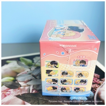 Квадратна значкова слепа кутия от серия Mermaid Fallen Gummy Party | Марка: Друга; Материал: Друго; Без персонализация; IP авторизация: Не