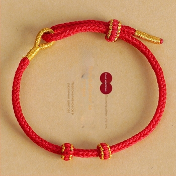 Гривна от корда, ръчно плетена, етно стил, унисекс, пролет 2024