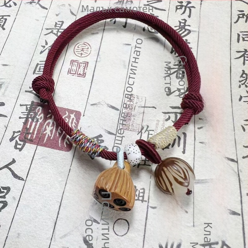 Гривна от корда, етнически стил, унисекс, електроплакирана, пролет 2023