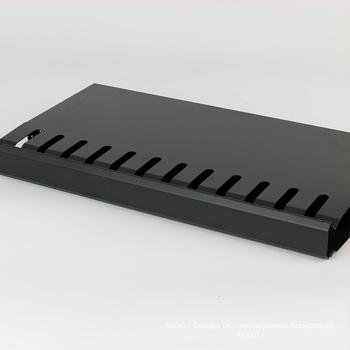 Шкаф за управление и съхранение на кабели, 24/48 порта, усилена конструкция от студено валцована стомана, за мрежови кабели