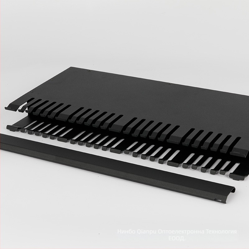 Шкаф за управление и съхранение на кабели, 24/48 порта, усилена конструкция от студено валцована стомана, за мрежови кабели