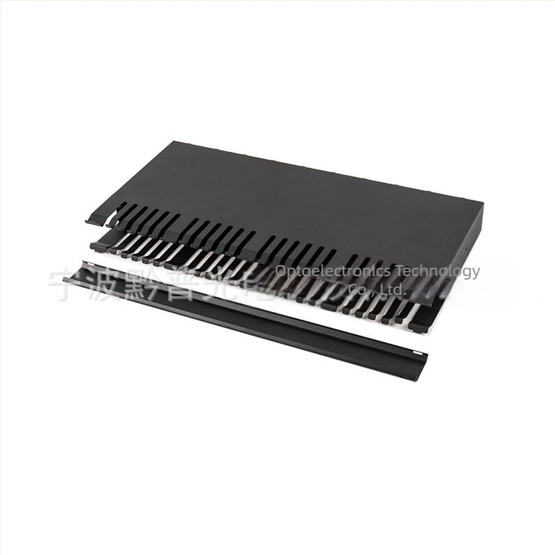 Шкаф за управление и съхранение на кабели, 24/48 порта, усилена конструкция от студено валцована стомана, за мрежови кабели